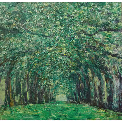 Painting La révérence des arbres by Levesque Emmanuelle | Painting  Oil