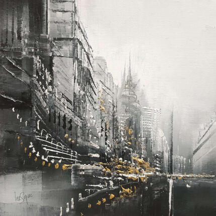 Painting Touches d'or 2 by Levesque Emmanuelle | Painting