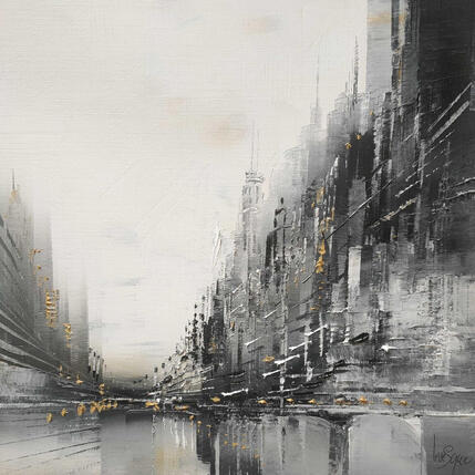 Painting Silhouettes d'or by Levesque Emmanuelle | Painting