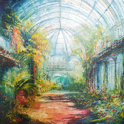 Painting Jardin exotique by Levesque Emmanuelle | Painting