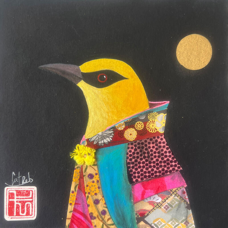Gemälde CURCUMA von Rebeyre Catherine | Gemälde Naive Kunst Acryl
