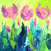 Peinture HARMONIE par Laura Rose | Tableau Figuratif Nature Huile