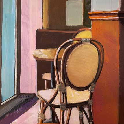 Painting Le fauteuil de rotin  by Alice Roy | Painting