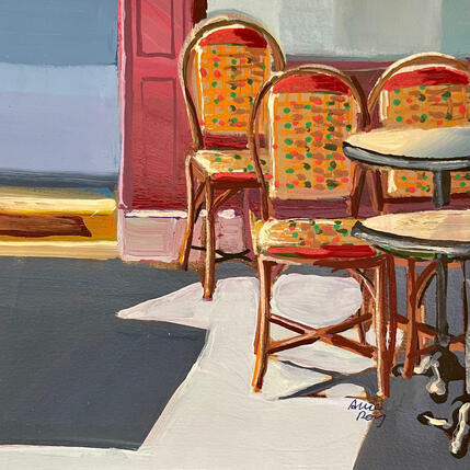 Peinture Les rotins rouges  par Alice Roy | Tableau