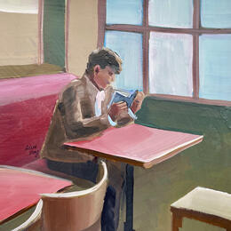 Painting Le lecteur  by Alice Roy | Painting