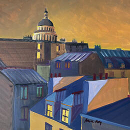 Painting Les toits  by Alice Roy | Painting