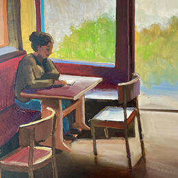 Painting Vue sur un jardin  by Alice Roy | Painting