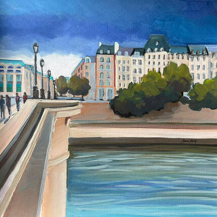 Painting Rue du pont neuf by Alice Roy | Painting