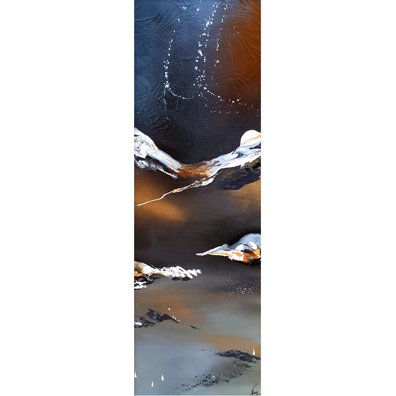 Peinture 922 C par Naen | Tableau Abstrait Acrylique, Encre