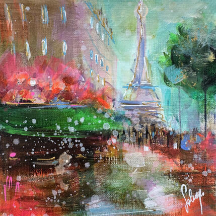 Painting Rive Gauche Paris by Solveiga | Painting