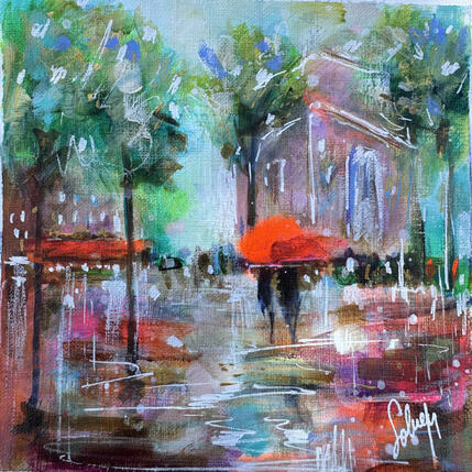 Painting Place de l’étoile  by Solveiga | Painting