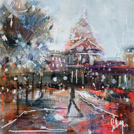 Painting Devant l'académie by Solveiga | Painting