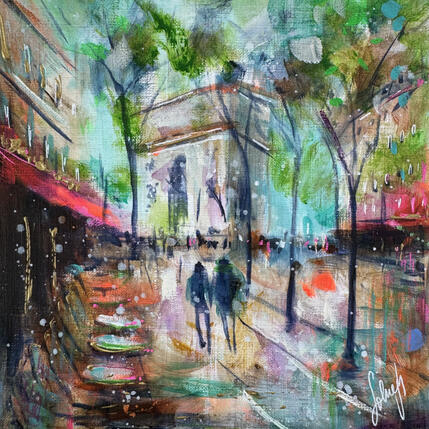 Peinture Spring breeze in Paris par Solveiga | Tableau