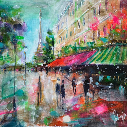 Peinture My lovely Paris par Solveiga | Tableau