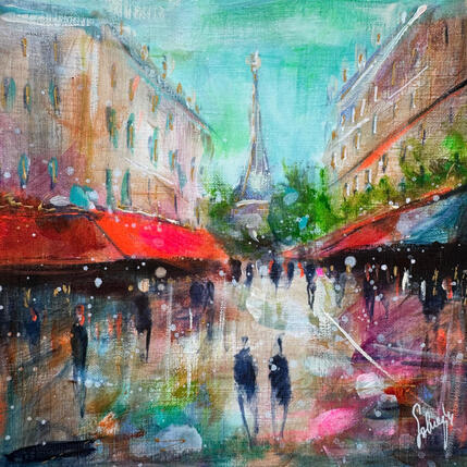 Peinture Les parisiens par Solveiga | Tableau