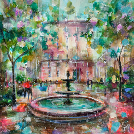 Peinture Place de l'Estrapade par Solveiga | Tableau