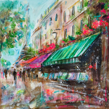 Peinture Paris forever par Solveiga | Tableau