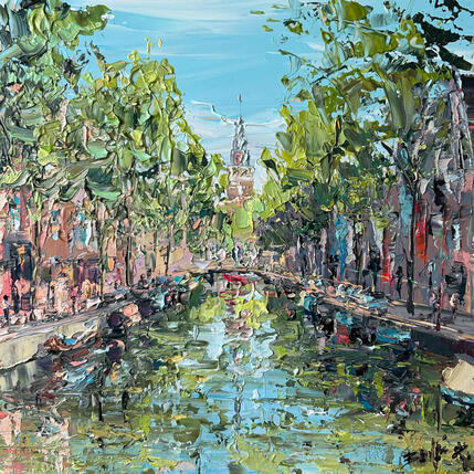 Peinture color and motion par Rodrigues Bené | Tableau Figuratif Acrylique Urbain