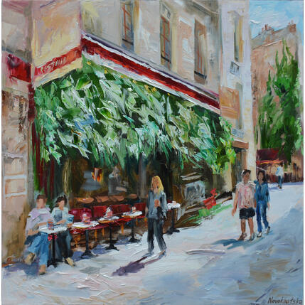 Gemälde Terrasse ensoleillée von Novokhatska Olga | Gemälde