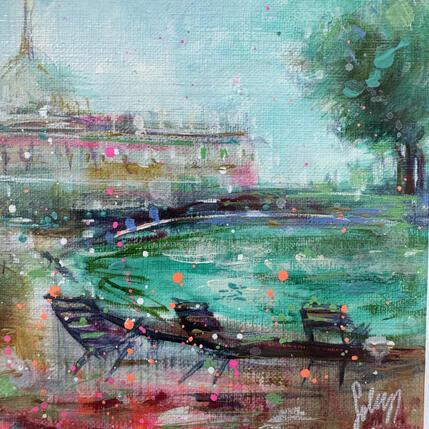 Peinture Jardin du Luxembourg  par Solveiga | Tableau  Acrylique