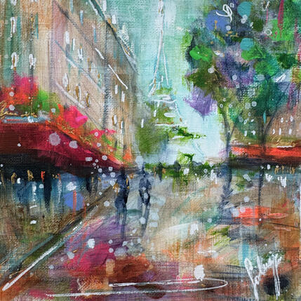 Peinture Avenue de Breteuil par Solveiga | Tableau  Acrylique