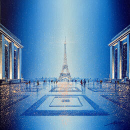 Painting Place du Trocadéro by Dessapt Alan | Painting