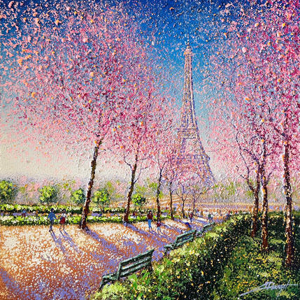 Painting Printemps parisien by Dessapt Alan | Painting