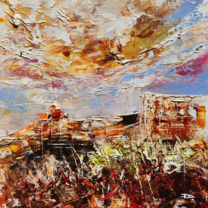 Painting Courthouse Butte and Bell Rock Sedona 5 by Reymond Pierre | Painting Figurative Oil Landscapes