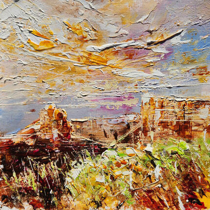 Painting Courthouse Butte and Bell Rock Sedona 7 by Reymond Pierre | Painting Figurative Oil Landscapes