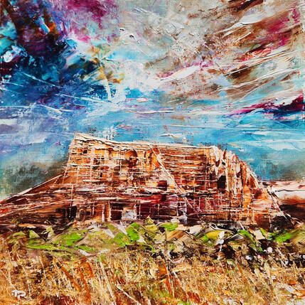 Painting Courthouse Butte 3 by Reymond Pierre | Painting Figurative Oil Landscapes