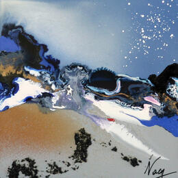 Painting C4061 by Naen | Painting Abstract Acrylic, Ink