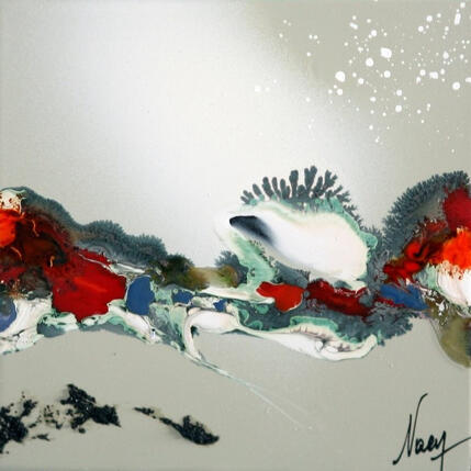 Painting C4037 by Naen | Painting Abstract Acrylic, Ink