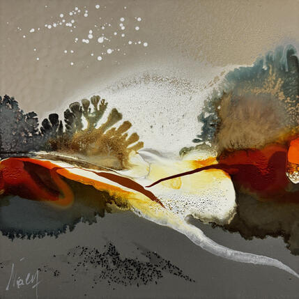 Painting C3429 by Naen | Painting Abstract Acrylic, Ink