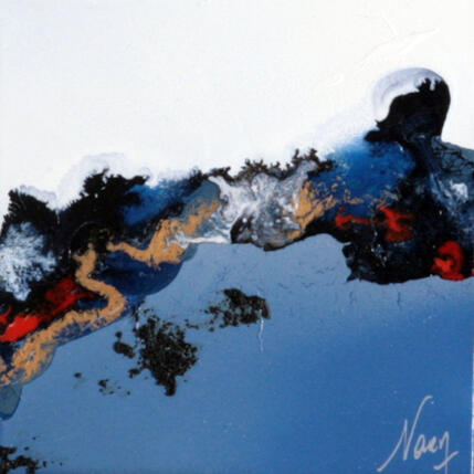 Painting C2001 by Naen | Painting Abstract Acrylic, Ink