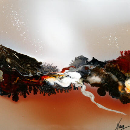 Painting C4104 by Naen | Painting Abstract Acrylic, Ink Pop icons