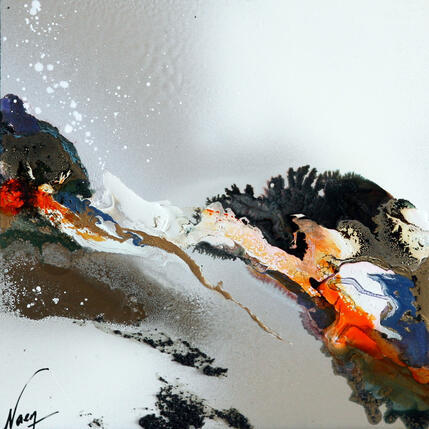 Painting C4131 by Naen | Painting Abstract Acrylic, Ink Pop icons