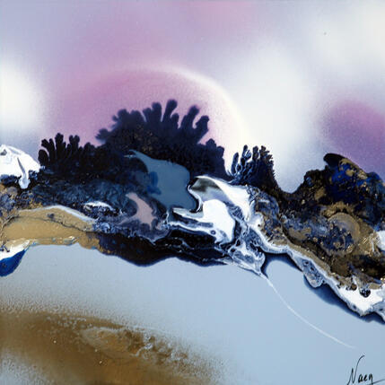 Painting C4021 by Naen | Painting Abstract Acrylic, Ink