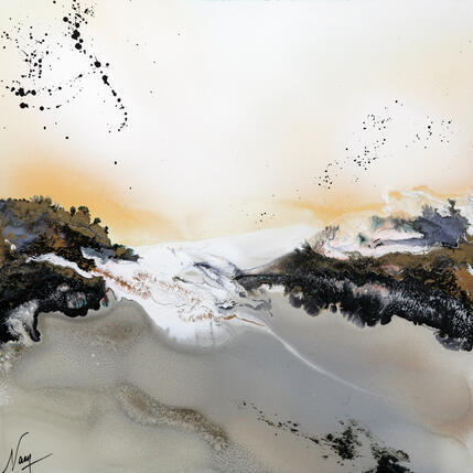 Painting C6113 by Naen | Painting Abstract Acrylic, Ink