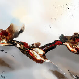 Painting C932 by Naen | Painting Abstract Acrylic, Ink