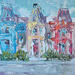 Painting united in color by Rodrigues Bené | Painting Figurative Urban Acrylic