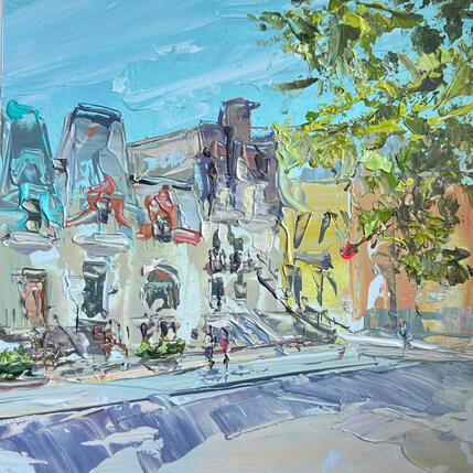 Painting streets of good life by Rodrigues Bené | Painting Figurative Acrylic Pop icons, Urban