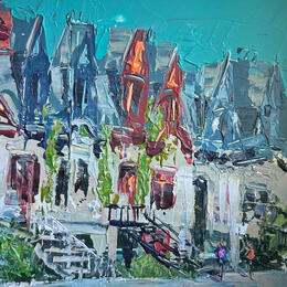 Painting together in harmony by Rodrigues Bené | Painting Figurative Acrylic Pop icons, Urban