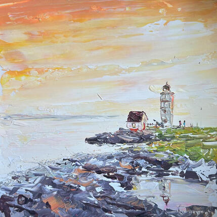 Painting peaceful happiness by Rodrigues Bené | Painting Figurative Acrylic Urban