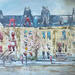 Painting waiting by Rodrigues Bené | Painting Figurative Urban Acrylic