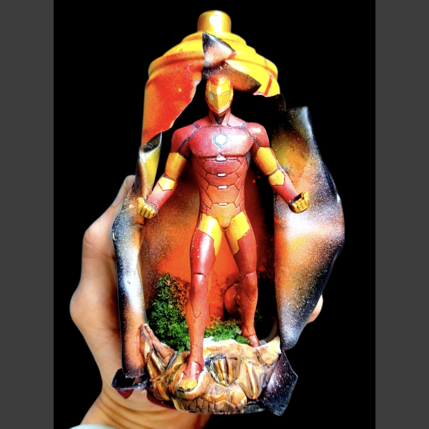 Sculpture 3x1000 by Rocky Chaplin | Sculpture Street art Acrylic, Metal Cinema, Pop icons