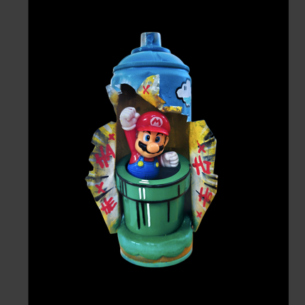 Sculpture Smash Bros  by Rocky Chaplin | Sculpture Pop-art Acrylic, Metal Pop icons