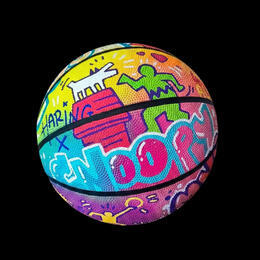 Sculpture Snoopy meets Haring par Rocky Chaplin | Sculpture Street Art Acrylique Icones Pop, Sport, Urbain