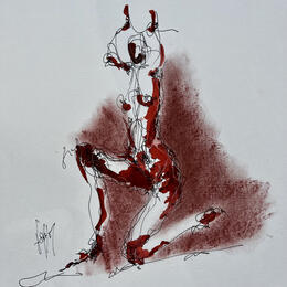 Peinture Lizzie par Sahuc François | Tableau