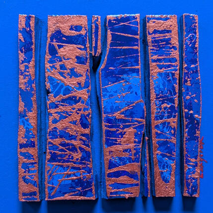 Pintura Bc7 street fine cuivre bleu por Langeron Luc | Pintura