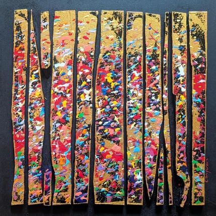 Pintura Bc12 touche or rouge por Langeron Luc | Pintura